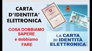 Carta didentità elettronica Come fare e cosa fare [upl. by Rapsac]