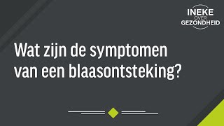 Wat zijn de symptomen van blaasontsteking [upl. by Ellerd]