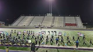 Harlingen High School Big Red Cardinal Band at the San Benito Marching Competition 1052024 [upl. by Ydde]