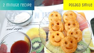 Potato smile McCain smiles at home easy potato snackinstant snack [upl. by Bruner549]