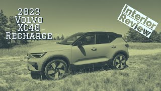 2023 Volvo XC40 Recharge interior walkthrough [upl. by Acessej]