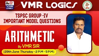 LIVE 6  ARITHMETIC TSPSC GROUP IV IMPORTANT QUESTIONS [upl. by Norrahs]