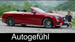 Mercedes EClass Convertible FULL REVIEW test EKlasse Cabriolet  Autogefühl [upl. by Namrak375]