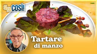 Tartare di manzo  Si fa così  Chef BRUNO BARBIERI [upl. by Atileda148]