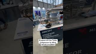 Propane Oil Free Turbo Compressor by Mirai at Chillventa2024 gonatrefs [upl. by Winwaloe]