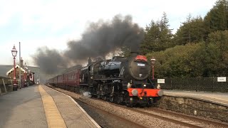 44871 at Garsdale viaduct amp station [upl. by Cuyler311]