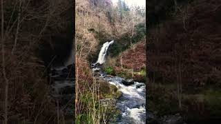 grey mares tail waterfall galloway forest newton Stewart dumfries and galloway [upl. by Sillyhp]