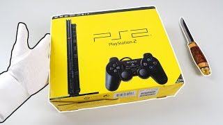 PS2 SLIM UNBOXING Sony PlayStation 2 Console Brand New amp Sealed [upl. by Jamie395]