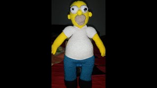 RECREANDO A HOMERO SIMPSON CROCHET [upl. by Spike426]