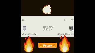 Kerala blasters vs mumbai city🔥coment your goal prediction 🔥💛💙 [upl. by Alyar610]