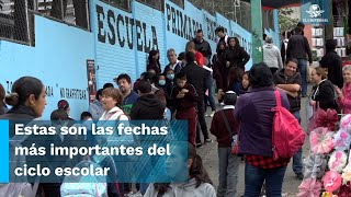 Días festivos vacaciones y puentes así quedó el calendario escolar 2023 2024 [upl. by Airbas]