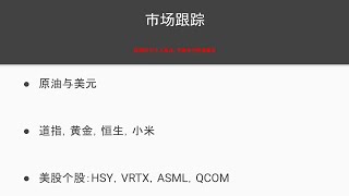 20241019 市场跟踪——港股止损但仍看好，黄金暴涨躺平拿钱 美股 港股 黄金 ASML 小米 [upl. by Ardeen]