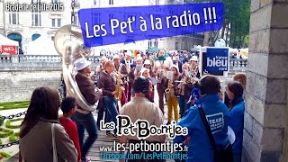 Fanfare Les PetBoontjes  Passage à la radio France Bleu Nord  Braderie de Lille 2015 [upl. by Schoenburg]