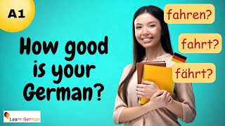 Teste dein Sprachgefühl A1  Test your German A1  German for beginners  Learn German [upl. by Danie]