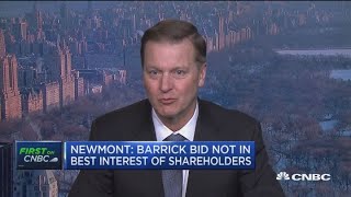 Newmont Mining CEO Gary Goldberg on Barricks hostile bid [upl. by Carrew]