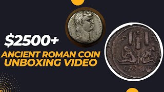 2500 Coin Auction Win  Ancient Roman Denarius Unboxing includes a Julius Caesar [upl. by Lemal]