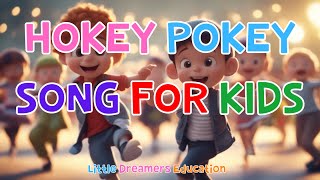 Hokey Pokey Song For Kids  Action Song With Lyrics  4K [upl. by Nevag]