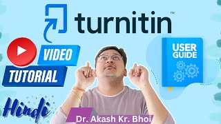 TURNITIN TUTORIAL  Turnitin USER GUIDE 2024  Hindi [upl. by Assi]