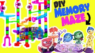 Inside Out 2 Movie DIY Marble Run for Rileys Memories with Dolls Crafts for Kids [upl. by Varhol]