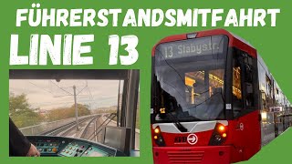 Führerstandsmitfahrt  Linie 13  Slabystr  Aachener StrGürtel Stadtbahn Köln [upl. by Aley221]