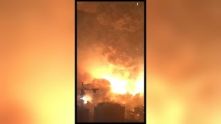 New video emerges of explosions in China [upl. by Buckden776]