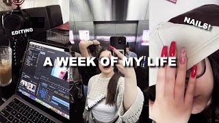 A WEEK OF MY LIFE nails shopping skincare uni tour etc [upl. by Vallery234]