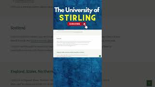 Programs Fee  Scholarships At The University of Stirling For International Students 2024 freeuni [upl. by Enitsahc]