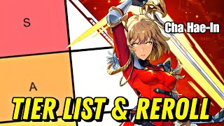 AKHIRNYA RILIS GLOBAL NEW CHARACTER CHA HAE IN TIER LIST GLOBAL amp REROLL GUIDE  SOLO LEVELING [upl. by Seligman]