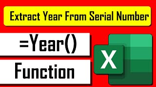 How to Use YEAR Function in Excel [upl. by Renaldo]