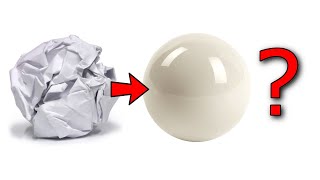 Making a Polished White Paper Ball [upl. by Nilatak]