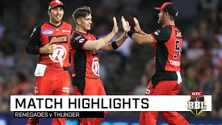 Finalsbound Renegades roll Thunder  KFC BBL08 [upl. by Ddarb]