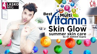 Best Multivitamin for Skin Glow summer skin care  laskomig  by Dr Abhinit Gupta [upl. by Savil]