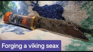 Forging a Viking Seax for Viking Challenge [upl. by Meeharbi]