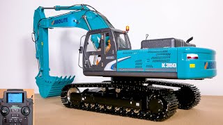 UNBOXING KABOLITE K350 HUINA RC HYDRAULIC MODEL EXCAVATOR RTR LIGHTS SOUND FLYSKY PALADIN PL18 EV [upl. by Ahdar]