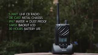 Oricom ULTRA550 5 Watt Handheld Waterproof UHF CB Radio [upl. by Sams]