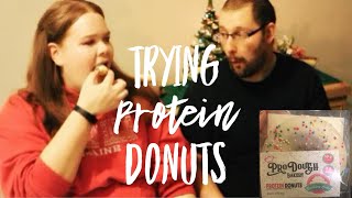 Trying HEALTHY donuts Pro Dough Donuts Review [upl. by Airelav]