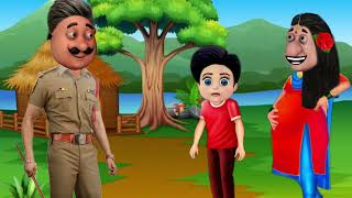 Motu police waly ki khani patlu sabzi wali Ki Kahani by Anisha cartoon storys [upl. by Nivlem]