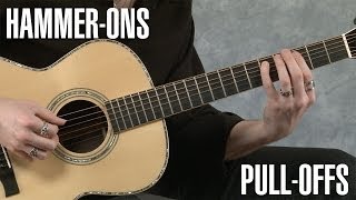 HammerOns and PullOffs Guitar Lesson [upl. by Aneeuqal]