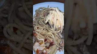 Pasta night chicken scallopini pasta pastalover italianfood chickenscallopini food pastatime [upl. by Dinnage387]