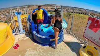 AQUATUBE Water Slide at Oasis Aquapark  Alacatı Cesme izmir Turkiye [upl. by Annawit]