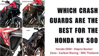 Crash Guard Comparison for Honda NX500 [upl. by Esineg]