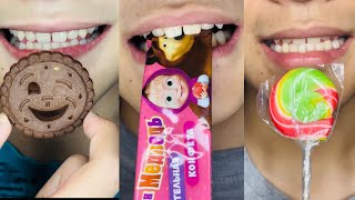 Candy🍬 amp Chocolate 🍫Delight Most Wathed ASMR Chewing Bliss ChocoEliteSensationJoy [upl. by Lotti]