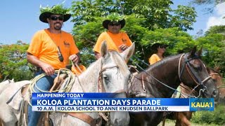 Koloa Plantation Days Parade kicks off road closures and bus disruptions take place [upl. by Sokram]