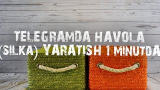 TELEGRAMDA HAVOLA silka YARATISH 1 minutda [upl. by Acireed]