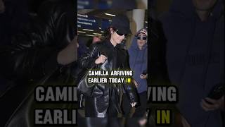 Camila Cabello landing in London to perform at the BBCs Live Lounge shorts camilacabello [upl. by Esyak]