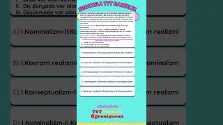 TÜMELLER PROBLEMİ 🎀 tytfelsefe tyt yks yksfelsefe felsefe felsefele [upl. by Kissee]