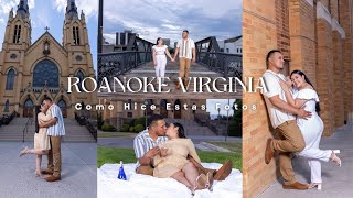 COMO HICE ESTA SESION DE FOTOS PRE BODA EN ROANOKE VIRGINIA [upl. by Harbed]