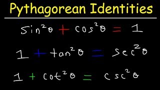 Pythagorean Identities  Examples amp Practice Problems Trigonometry [upl. by Sax]