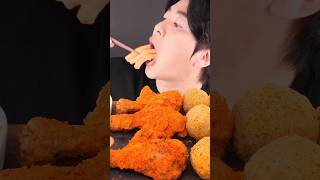 Eating Cream TTEOKBOKKI amp Fried FOOD [upl. by Leibman]