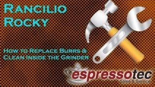 Rancilio Rocky  How to Replace Burrs amp Clean Inside the Grinder [upl. by Lerual578]